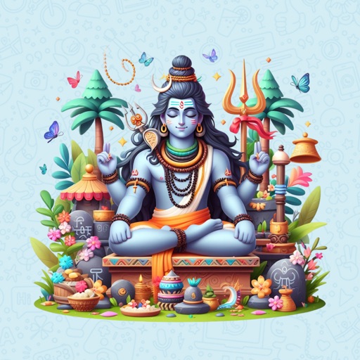 Lord Shiva 3D icon