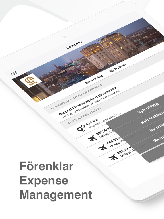 Findity Expense iPad screenshot 1