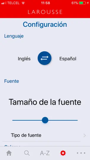 Captura de pantalla de Larousse Español-Inglés Básica en iPhone 3