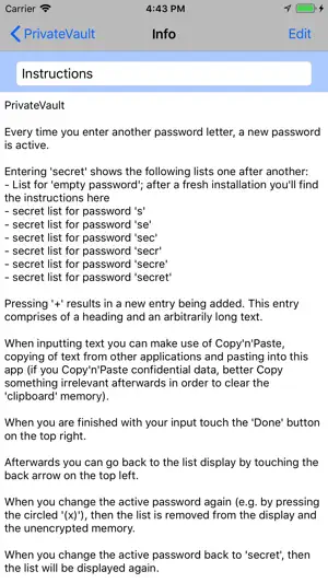PrivateVault screenshot 2