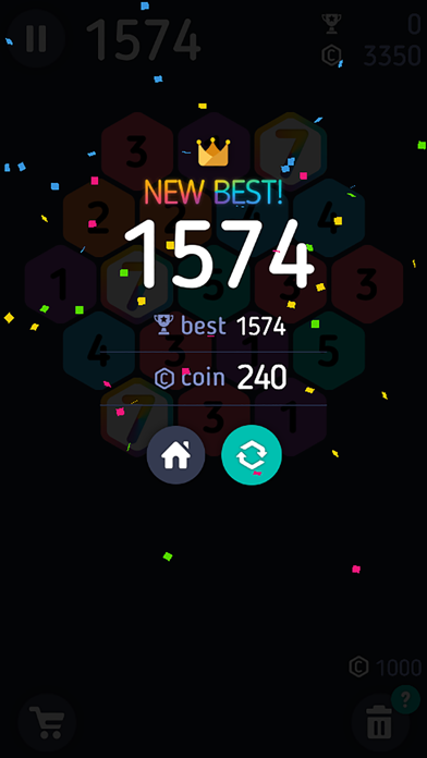 Screenshot #1 pour Make7! Hexa Puzzle