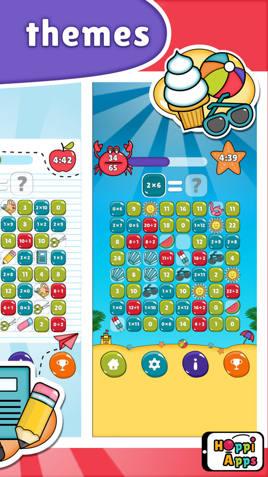 #9. MatHop Multiplication Division (iOS) 由: HoppiApps Inc.