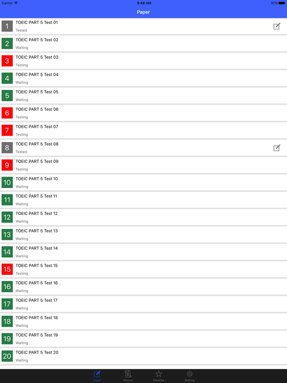 Screenshot #4 pour TOEIC Test Reading  2000Q