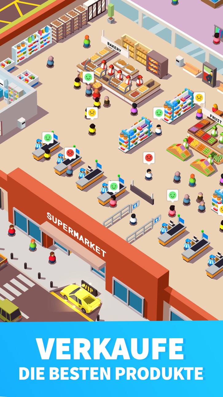 Idle Supermarket Tycoon - Shop iOS Mod IPA screenshot 5 - iOS game interface