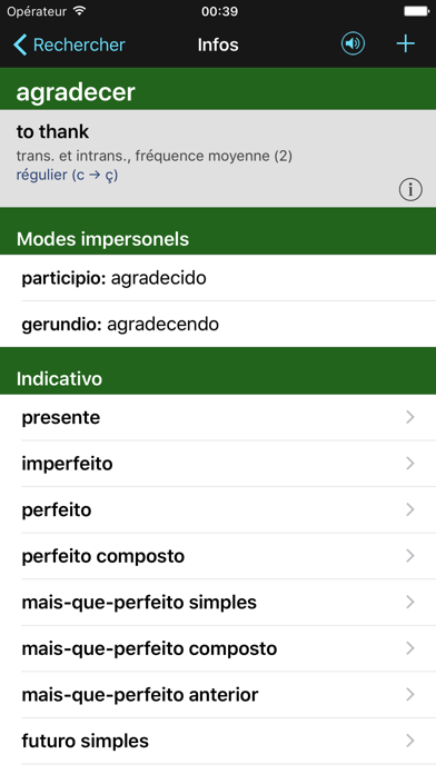 Screenshot #3 pour VerbForms Português