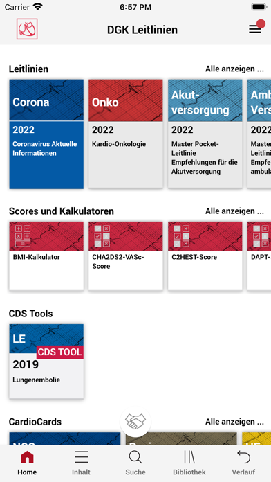 DGK Pocket-Leitlinien Screenshot