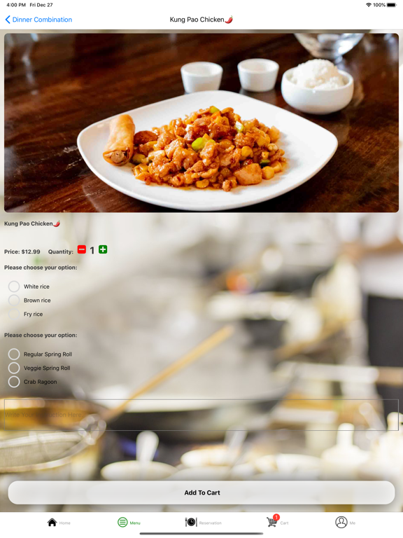Evergreen Restaurant iPad screenshot 7 - Food & Drink app