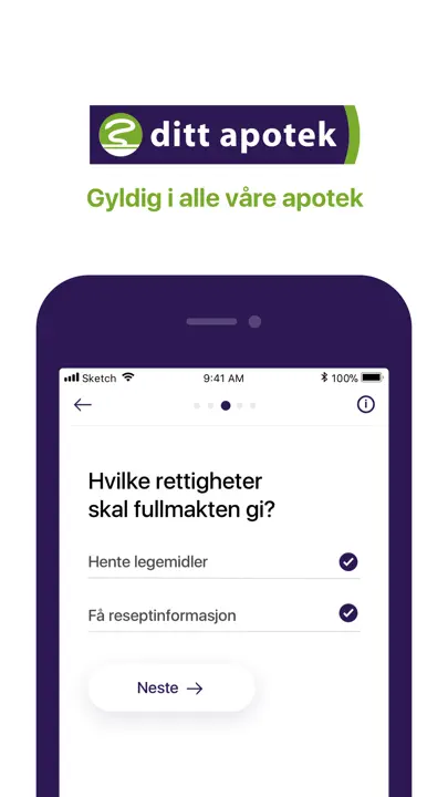 Ditt Apotek Digital Fullmakt iPhone-skjermbilde 3