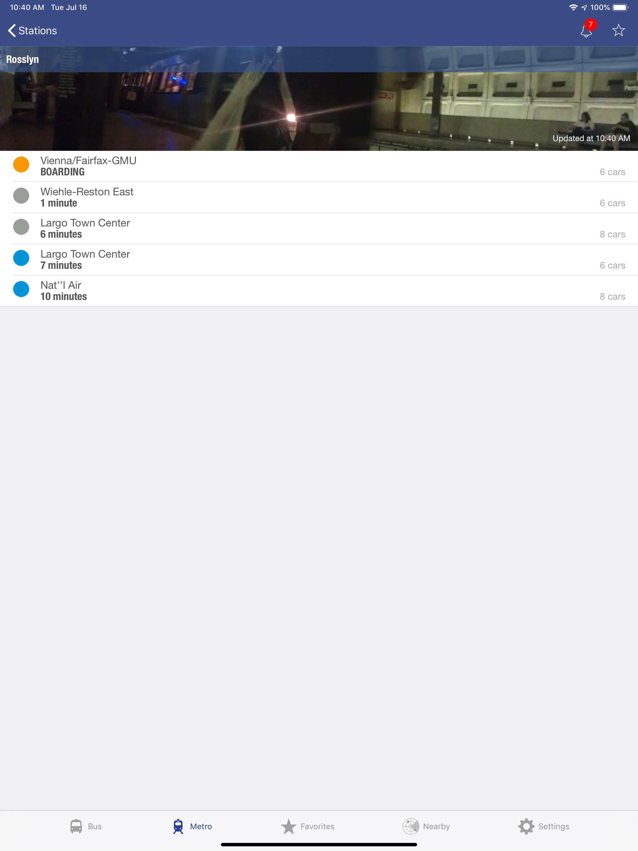 DC Metro and Bus - Tracker screenshot 13