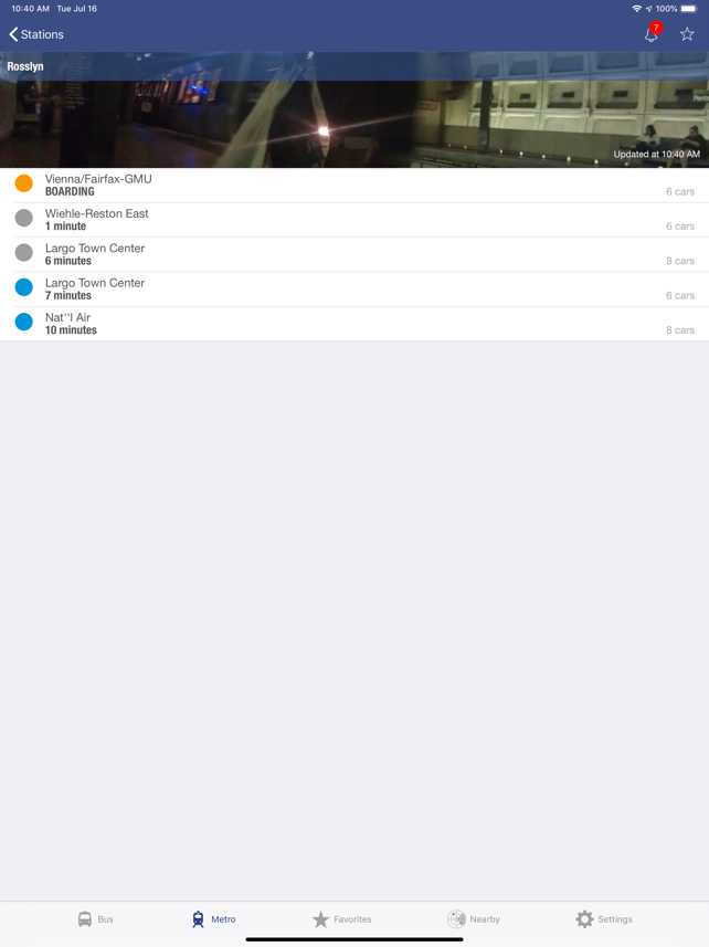 DC Metro and Bus Screenshot