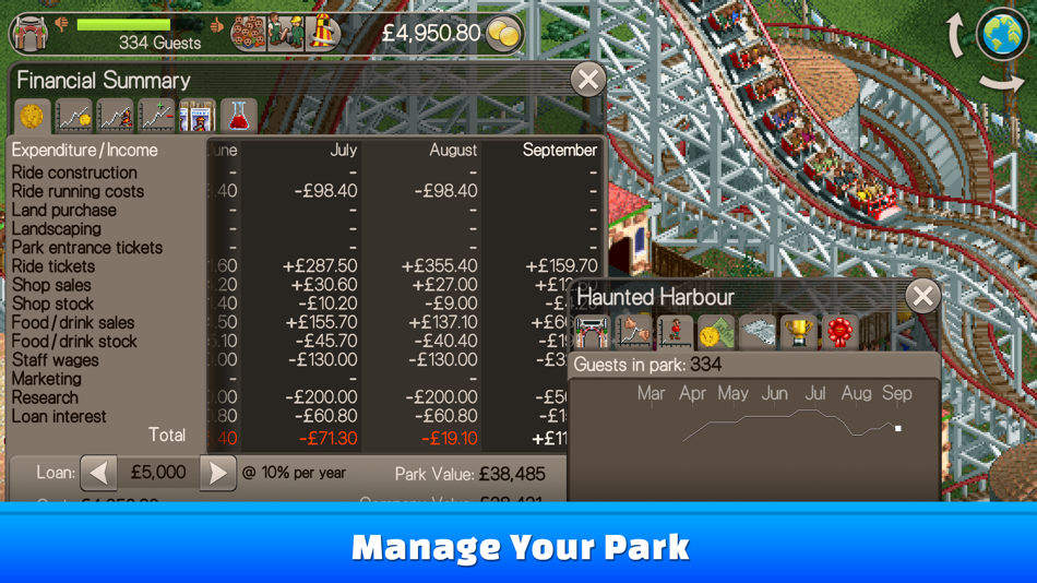 #3. RollerCoaster Tycoon® Classic (iOS) Podle: Atari