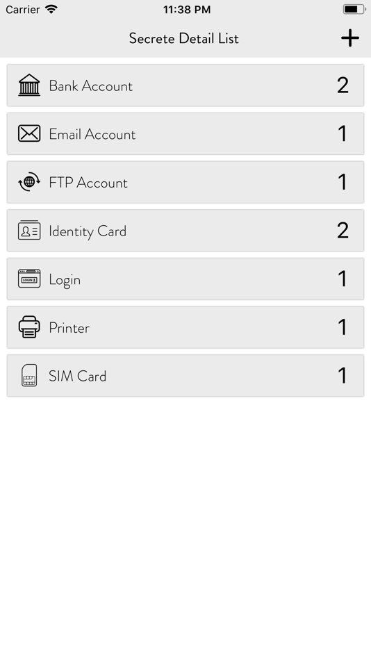 #3. All In One : Password Manager (iOS) Podle: Jogani Bhavesh Keshubhai