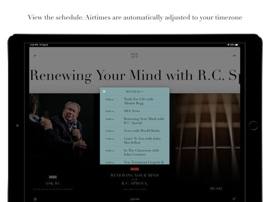 RefNet Christian Radio iPad screenshot 5 - Education app