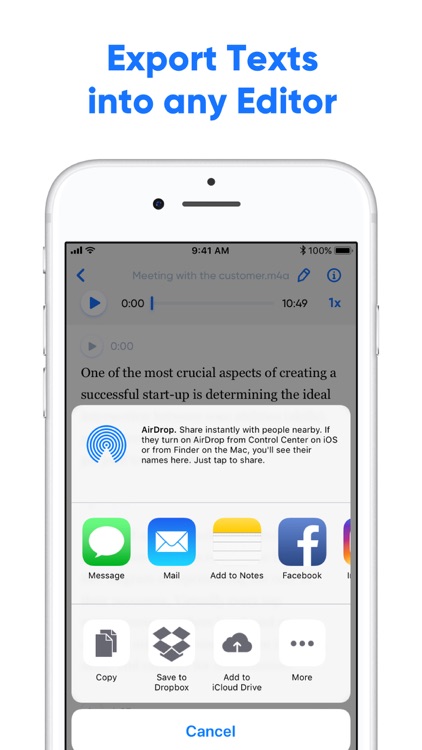 Transcribe - Speech to Text