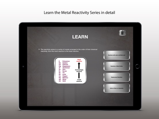 Screenshot #5 pour Reactivity Series of Metals