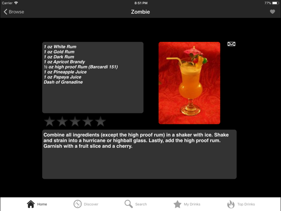 iBartender Cocktail Recipes iPad app afbeelding 1