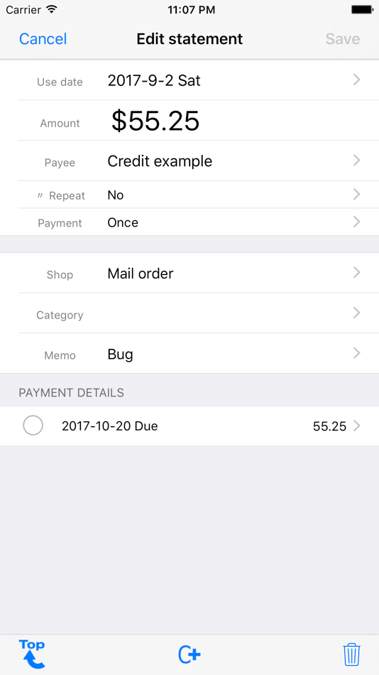 #3. CreditMemo (iOS) Von: Azukid.com