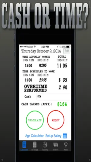Cop's Overtime Calculator screenshot 2