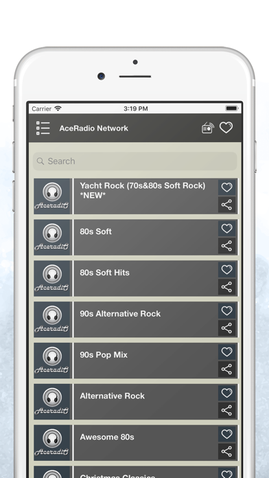 AceRadio network iPhone screenshot 4 - Music app