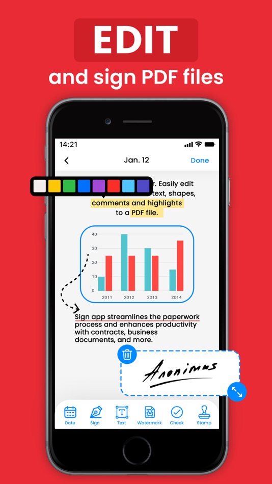 #3. PDF - Scanner, Reader & Editor (iOS) Podle: Pravin Gondaliya