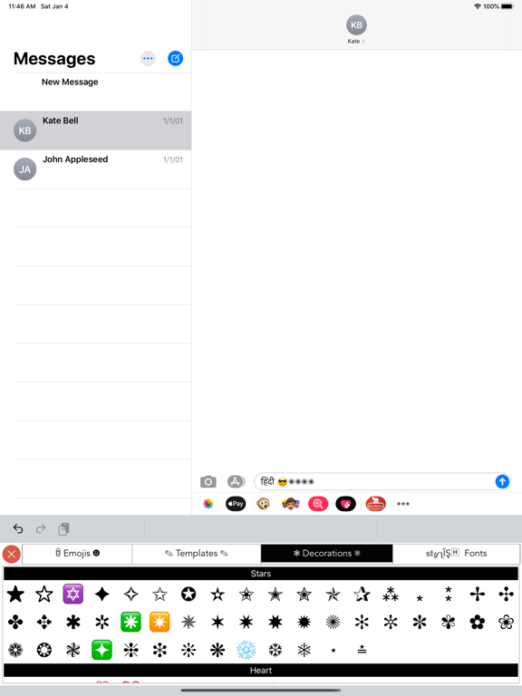 Hindi Keyboard, Type in Hindi iPad screenshot