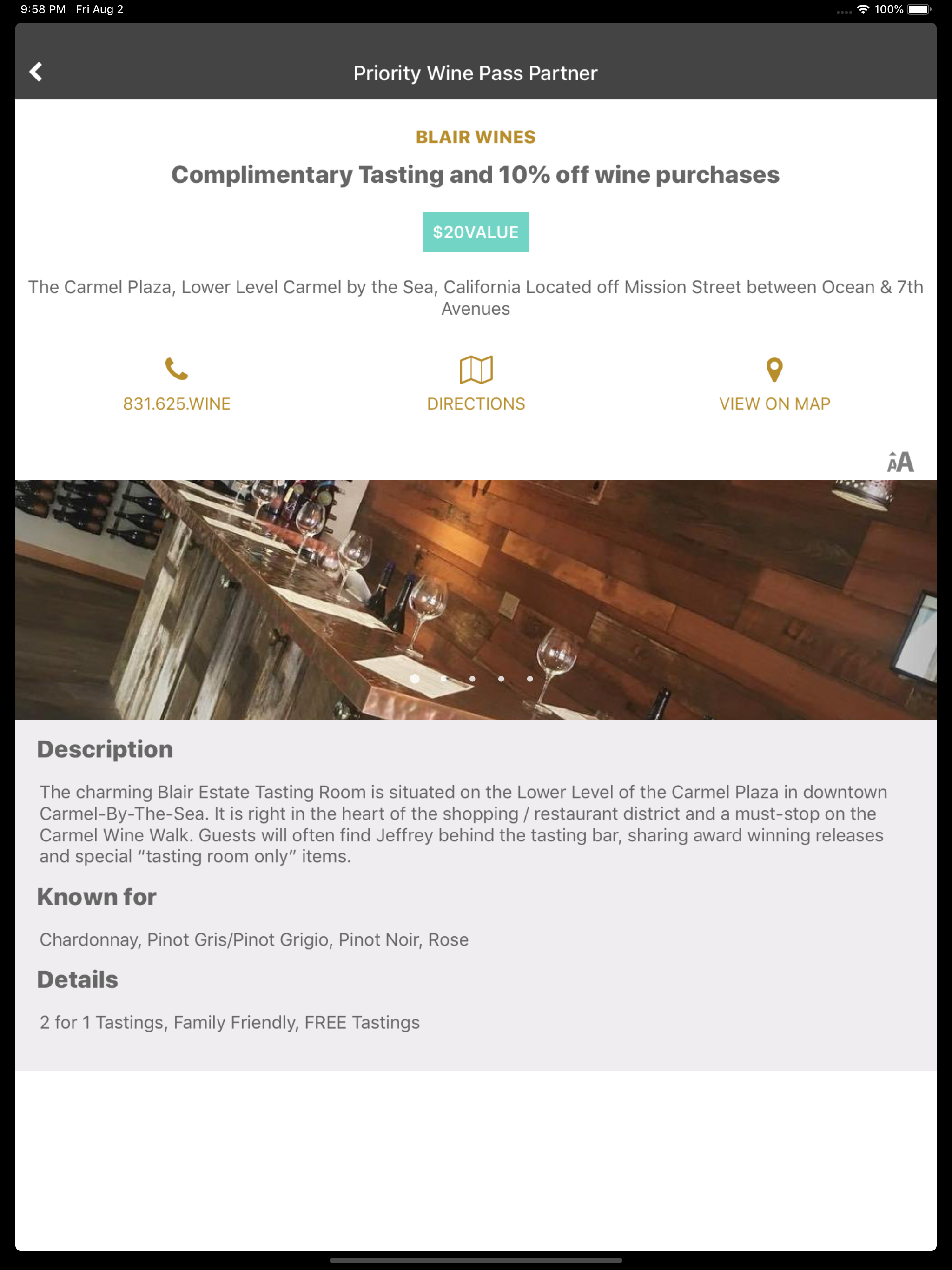Priority Wine Pass