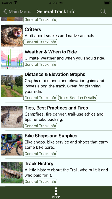Munda Biddi Trail Guide Screenshot