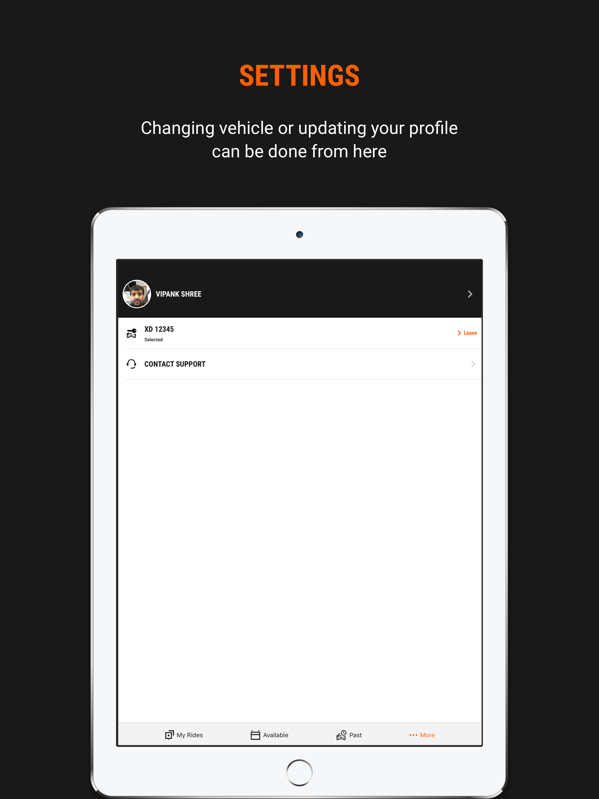 SX - Driver App
