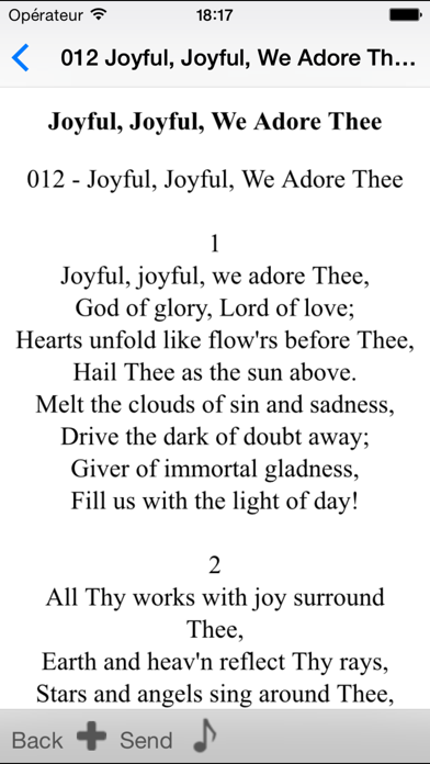SDA Hymnals With Tunes Screenshot