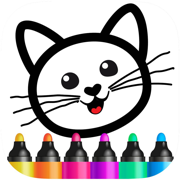 유아용 그리기! 아기 색칠공부! 학습 어린이 그림 게임
