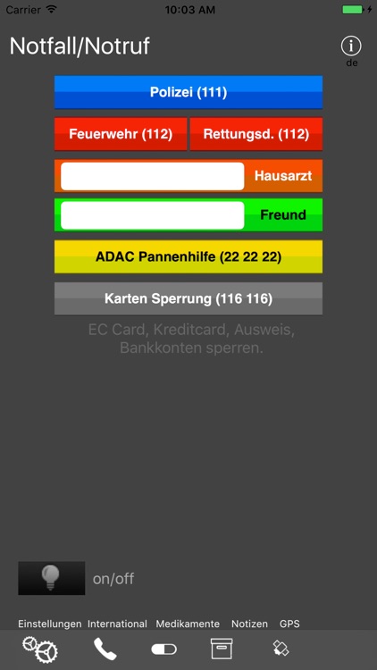 Emergency Call + SMS