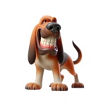 Download Happy Bloodhound Stickers app