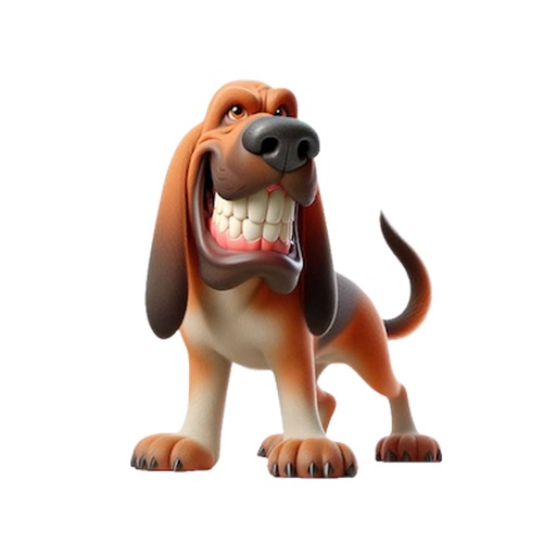 Happy Bloodhound Stickers icon