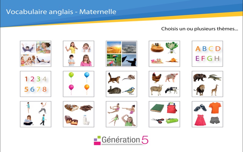 Screenshot #1 pour Vocabulaire anglais Maternelle