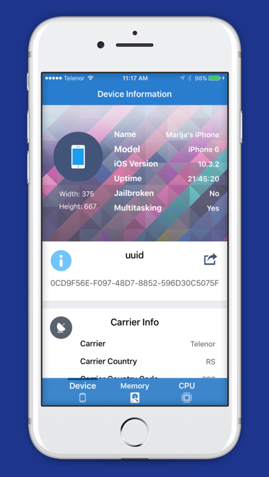 BaseStats: Phone & Device Info iPhone screenshot