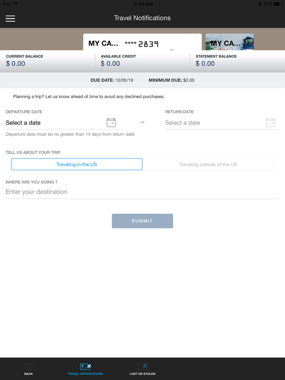 Keys Card Manager iPad screenshot 6 - Finance app