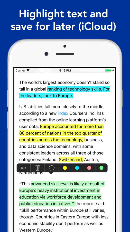 #2. ReaderView (iOS) Με: AppBlit LLC