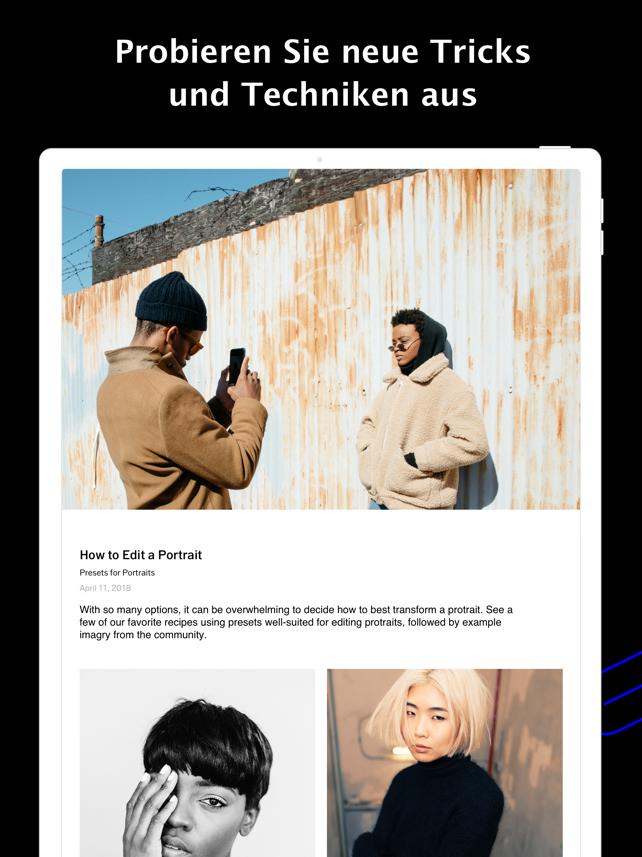 VSCO: Foto- und Video-Editor Screenshot
