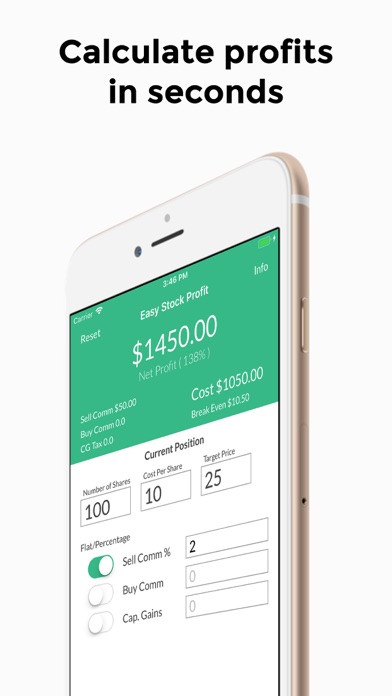 Screenshot #1 pour Easy Stock Profit Calculator