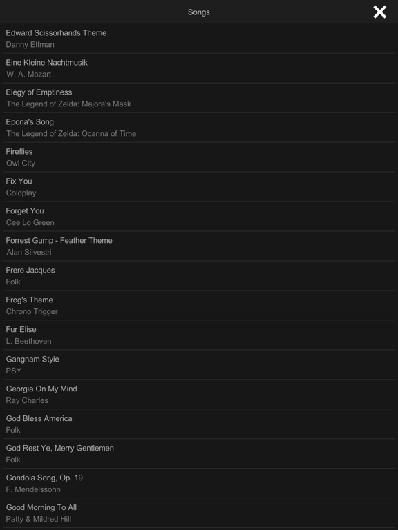 Screenshot #6 pour Ocarina, with songs