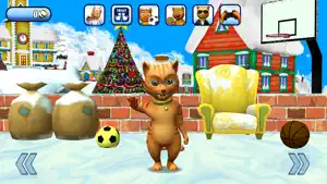 Talking Cat Leo Ice Fun screenshot 2