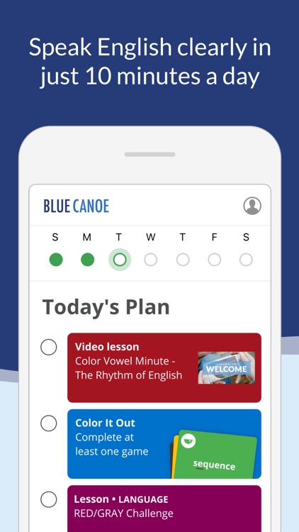 Blue Canoe: Speak English