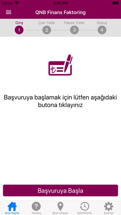QNB Faktoring Screenshot