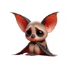Sad Bat Stickers