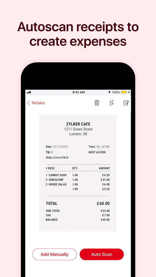 #2. Zoho Expense: Travel & Expense (iOS) By: Zoho Corporation