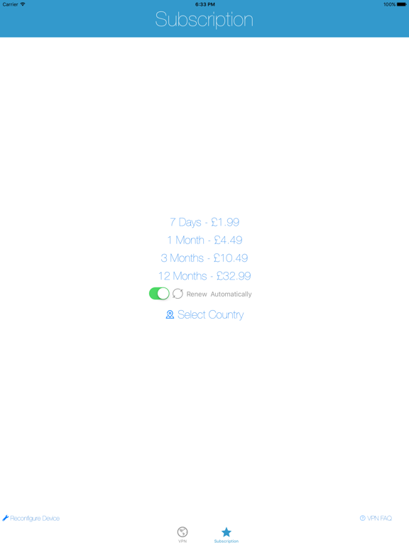 Global VPN iPad screenshot 5 - Utilities app