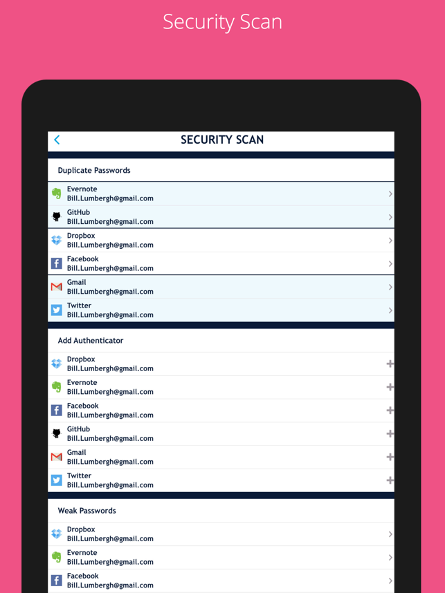 ‎Password Manager Authenticator Screenshot