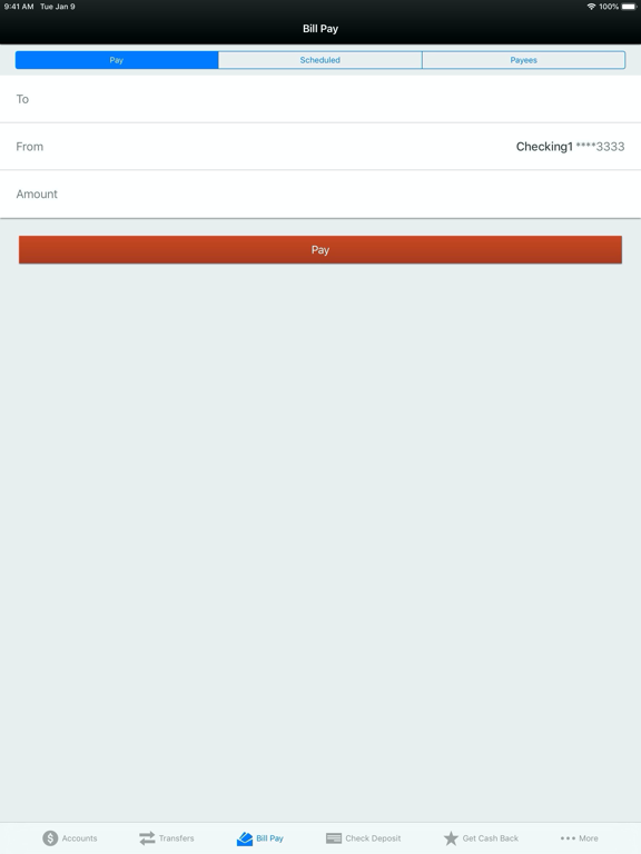 1st Source Bank Mobile Banking iPad screenshot 5 - Finance app