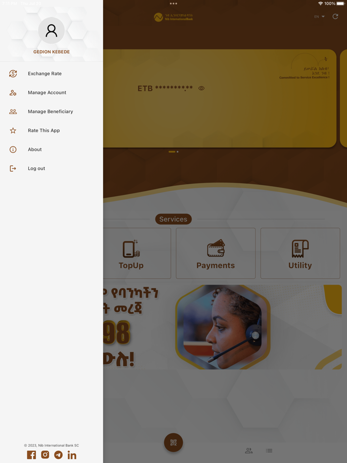 #6. NIBtera: NIB Mobile Banking (iOS) By: Nib International Bank SC
