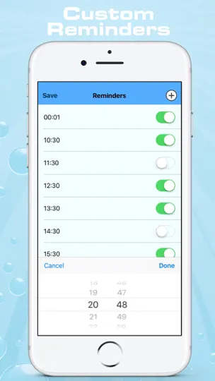 Скриншот IWater - Вода напоминание на iPhone 4